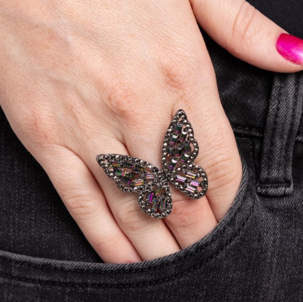 Dark Butterfly Ring